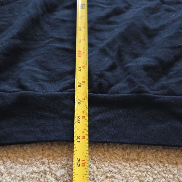 Cotton Citizen Open Back Black Sweatshirt Crew Neck Sz L Made USA 100% Cotton - Picture 10 of 14